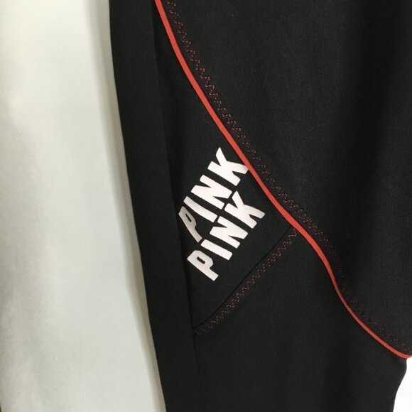 PINK Victoria's Secret Ultimate Leggings Leg Zippers Women's Sz Medium Black - Picture 5 of 6